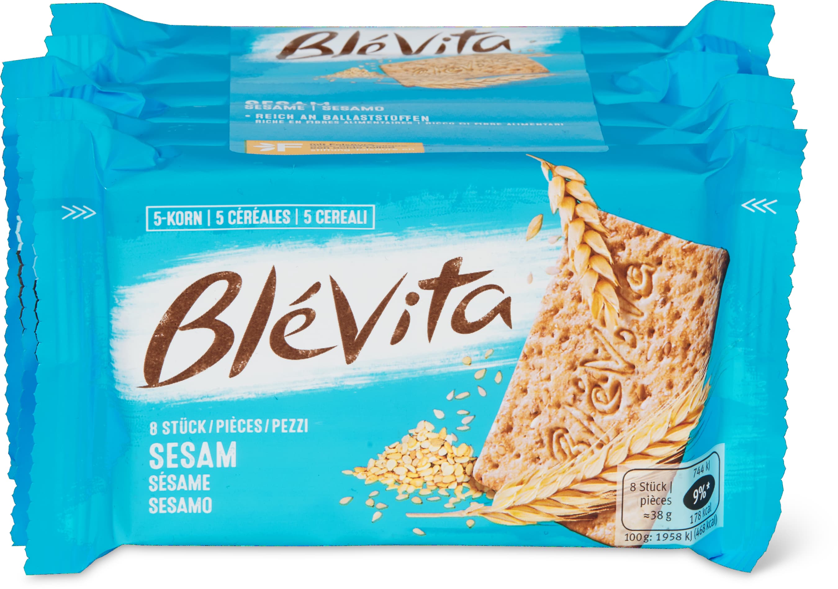 Crackers au sésame en portions